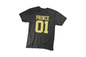 Prince 01 férfi fekete-arany póló minta termék kép