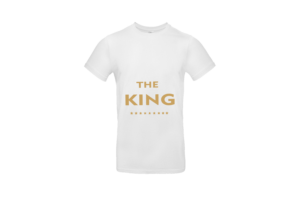 The king sárga 2 póló férfi minta